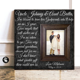 Godparent Gift, Thank You Gift For Godparents, Will You Be My Godparents, Personalized Photo Frame, Godparent Proposal, Baptism Gift 16x16