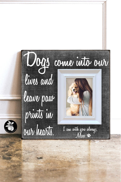 Personalized Dog Sympathy Gift Picture Frame, Dog Memorial Gift, Dog Memory Gift, Dog Loss Gift, Rescue Dog Mom, 16x16