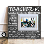 Teacher Gifts Personalized, End of Year Teacher Gift Picture Frame, Teacher Retirement Gift, 16x16 The Sugared Plums Frames