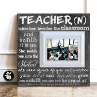 Teacher Gifts Personalized, End of Year Teacher Gift Picture Frame, Teacher Retirement Gift, 16x16 The Sugared Plums Frames