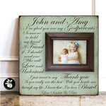 Personalized Godparent Gift Picture Frame, Godparent Proposal, Will You Be My Godparents. Baptism Gift from Godson or Goddaughter, 16x16