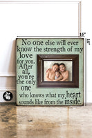 No one else will ever know the strength of my love for you, Personalized New Baby Boy Gift Picture Frame, Baptism Gift for Goddaughter 16x16