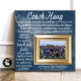 Personalized Track and Field Coach Gift Ideas Picture Frame, Cross Country Thank You Gift for Coaches, End of Season Gift 16x16
