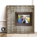 In Memory of Picture Frame, Loss of Father or Mother Gift, Memorial Plaque, Loss of Daughter, I Thought of You Today, 16x16