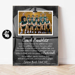 Personalized Basketball Coach Gift Ideas Picture Frame, Thank You Gifts for Coaches, End of Season Gift, Coach Retirement Gift, 9x12