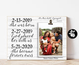 Personalized Adoption Frame, Gotcha Day Gifts, Adoption Day, New Parent Gift, Adopting Baby Gift, New Dad or Mom For This Child We Prayed