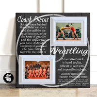 Wrestling Coach Gift, Personalized Picture Frame With Name, End of Season Gift, Coach Appreciation Gifts, Coach Retirement Gift Ideas 20x20