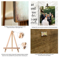 Father of the Bride Gift From Bride, Of All The Walks Picture Frame, Then and Now, Gifts For Dad on Wedding Day, 9x16