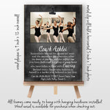 Dance Teacher Gifts Frame, Dance Recital Gift from Students, Ballet or Tap Teacher Appreciation Gift, Somewhere Behind the Dancers, 9x12