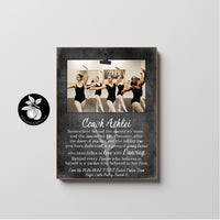 Dance Teacher Gifts Frame, Dance Recital Gift from Students, Ballet or Tap Teacher Appreciation Gift, Somewhere Behind the Dancers, 9x12