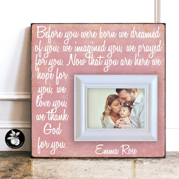 Before You Were Born, Expecting Parents Gift Picture Frame, First Birthday Gift, Twin Baby Gift, Baptism Gift for Goddaughter or Godson,