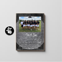 Personalized Golf Coach Gift Ideas Picture Frame, Thank You Gifts for Coaches, End of Season Gift, Coach Retirement Gift, 9x12