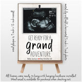 Pregnancy Reveal to Grandparents Picture Frame, Expecting Grandparents Frame, Get Ready for a Grand Adventure, We're Expecting