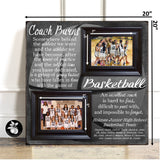 Personalized Boys BASKETBALL Coach Gift, Basketball Frame, Girls Basketball Gift, Basketball Mom, Basketball Decor, Coach Appreciation Gift