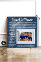 Personalized Diving Coach Gift Ideas Picture Frame, Unique Dive Coach Thank You Gift, Coaches End of Season Gift, Retirement Gift, 16x16