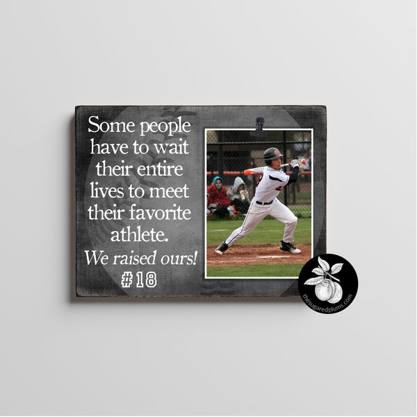 Personalized Senior Baseball Picture Frame, Baseball Senior Night Gift Ideas, End of Season Baseball Banquet, We Raised Ours