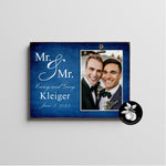 Mr. & Mr. - Custom Gay Couple Frame, Gay Wedding Gift, Gay Anniversary Gift, Personalized LGBT Engagement Gift, Gay Photo, Mr and Mr