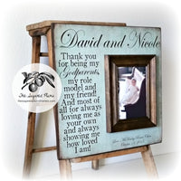 Godparent Frame, Baptism Gift for Godparents, Thank You For Being My Godparents 16x16 The Sugared Plums Frames
