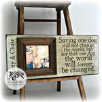 Rescue Dog Gifts, Rescue Cat Gifts, Rescued Dog Frame, Rescued Cat Frame, Pet Gifts, Pet Lover Frames, Dog Lover Frames, 9x20